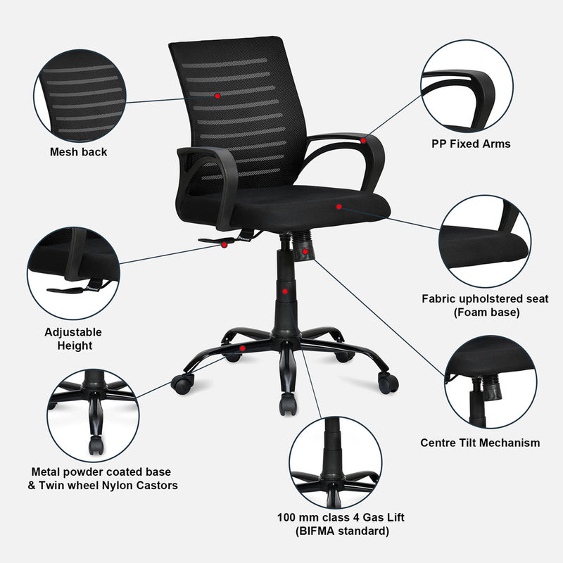 Nilkamal Giza Mid Back Office Chair