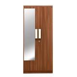 Rova 2 Door Wardrobe with Mirror (Walnut)