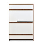 Rova 3 Door Wardrobe with Mirror (Walnut)