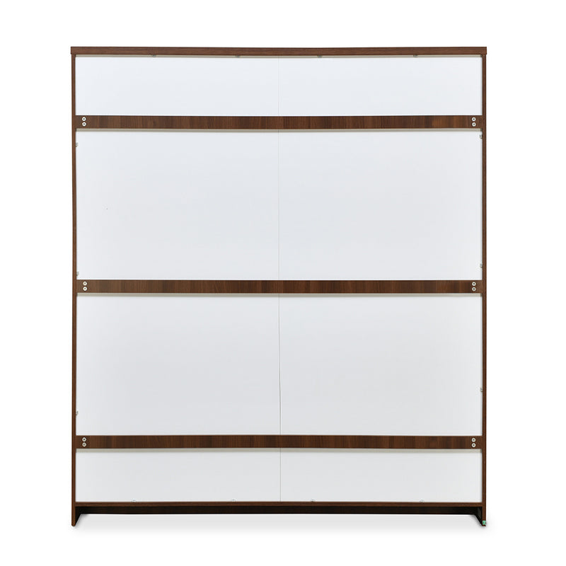 Rova 4 Door Wardrobe with Mirror (Walnut)