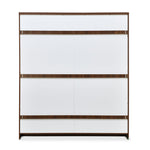 Rova 4 Door Wardrobe with Mirror (Walnut)