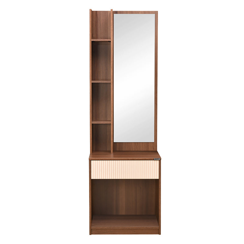 Rova Dresser Table with Miror (Walnut)