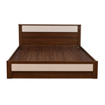 Rova King Bed with Semi Hydraulic Storage (Walnut)