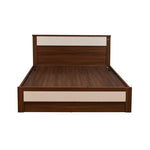 Rova Queen Bed with Semi Hydraulic Storage (Walnut)