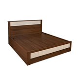 Rova Queen Bed with Semi Hydraulic Storage (Walnut)