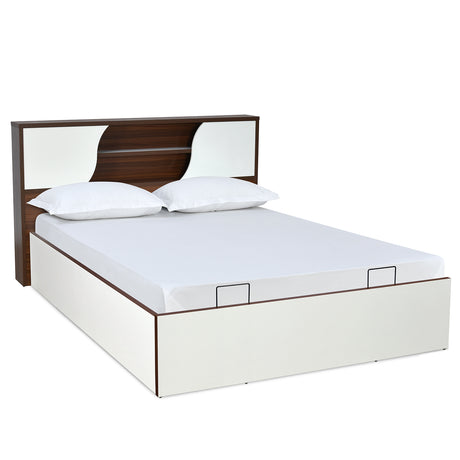 Malcom Prime Bed with Semi Hydraulic Storage (White)