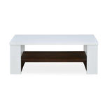 Marcel Engineered Wood Coffee Table (White / Wenge)