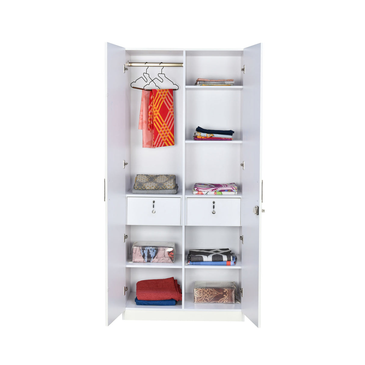 Max 2 Door Wardrobe (Frosty White)