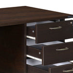 Maximus 5ft Engineered Wood Office Table (New Wenge)