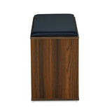 Nilkamal Metro 2 Door Engineered Wood Shoe Cabinet (Walnut)