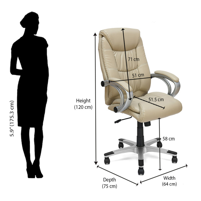 Nilkamal Libra High Back Soft Leatherette Office Chair