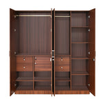 Max 4 Door Wardrobe (Classic Walnut)