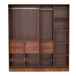 Max 4 Door Wardrobe (Classic Walnut)