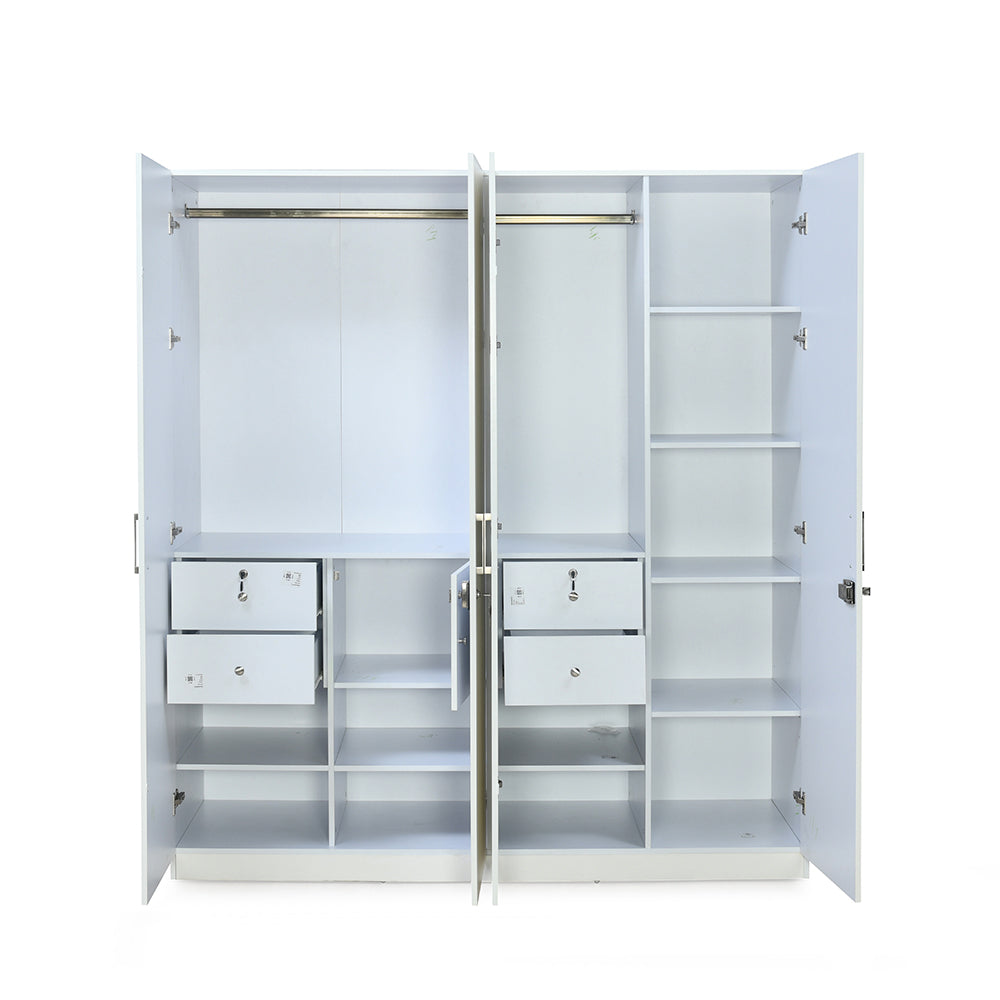 Max 4 Door Wardrobe (Frosty White)