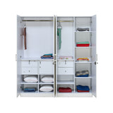 Max 4 Door Wardrobe (Frosty White)