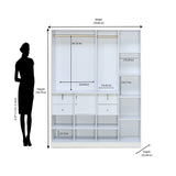 Max 4 Door Wardrobe (Frosty White)