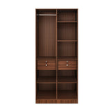 Max 2 Door Wardrobe (Classic Walnut)