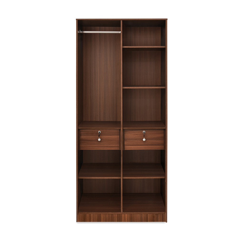 Max 2 Door Wardrobe (Classic Walnut)