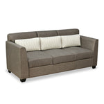 Svelte Plus 3 Seater Sofa with Cushion (Dark Brown)