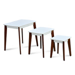 Morris Nest Tables Set of 3 (White)