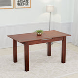 Navin Extendable 6 Seater Dining Table (Brown)