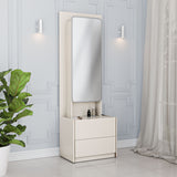 Nix Dresser with Mirror and Sensor LED Light (Beige)