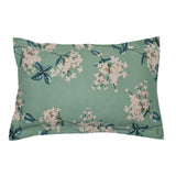 Floral Polyester Double Bedsheet with 2 Pillow Covers (Green)