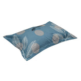 Polka Dot & Leaf Design Polyester Double Bedsheet with 2 Pillow Covers (Grey)