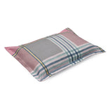 Checkered Polyester King Bedsheet with 2 Pillow Covers (Pink)