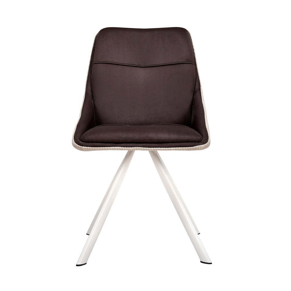 Gavyn Dining Chair (Brown & Light Grey)