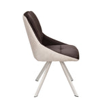 Gavyn Dining Chair (Brown & Light Grey)