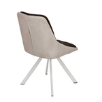 Gavyn Dining Chair (Brown & Light Grey)