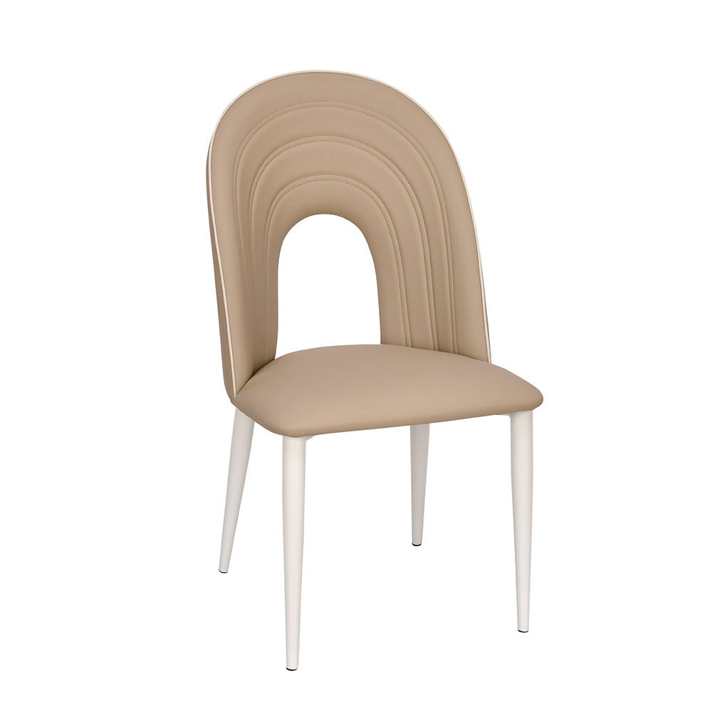 Orrin Dining Chair (Brown & White)