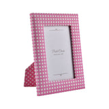 Checkered Table Photo Frame (Pink, 4 x 6 Inch)