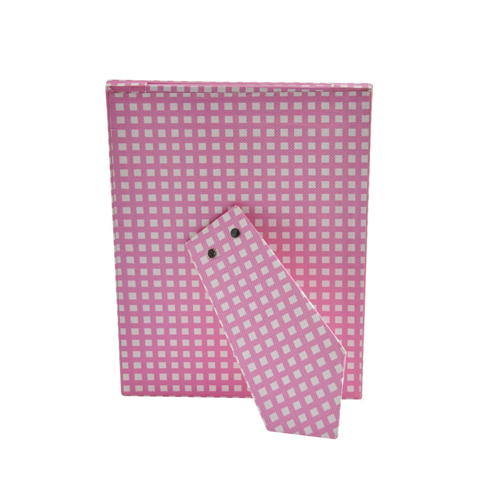 Checkered Table Photo Frame (Pink, 4 x 6 Inch)