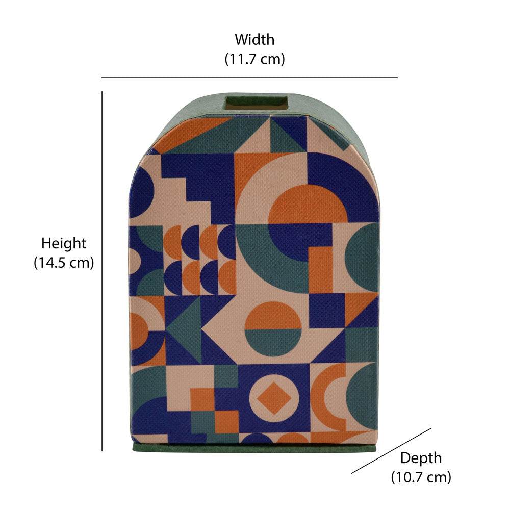 Geometric Arch Tissue Box (Multicolor)