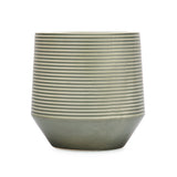 Fluting Design Decorative Dolomite Planter (Green)