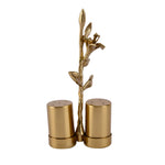 Decorative Salt and Pepper Container Set (Gold)