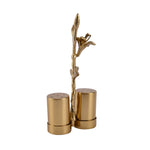 Decorative Salt and Pepper Container Set (Gold)