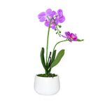 Artificial Orchid Plant With Pot (Purple)