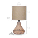 Marble Finish Ceramic Base Table Lamp (Cream)