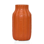 Bottle Shaped Decorative Ceramic Vase (Orange)