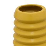 Trapeze Fluting Decorative Ceramic Vase (Yellow)