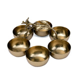 Lily Twigs 6 Bowl Condiments Set (Gold)