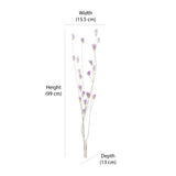 Decorative Sola Flowers Dry Stick (Lilac)