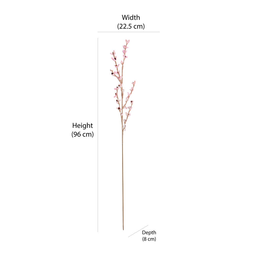 Decorative Mini Dry Flowers Stick (Pink)