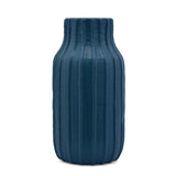 Bottle Shaped Decorative Ceramic Vase (Blue)