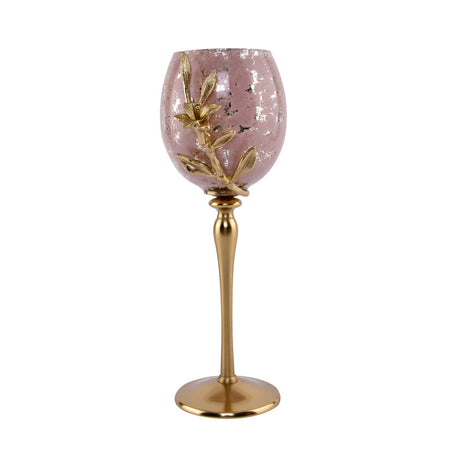 Lily Twigs Candle Stand  - Medium (Pink & Gold)