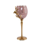 Lily Twigs Candle Stand  - Medium (Pink & Gold)