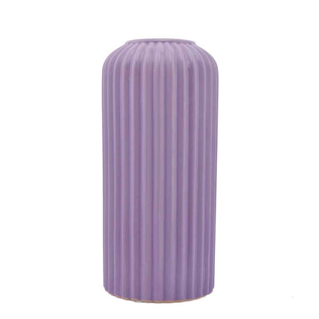 Cylindrical Decorative Ceramic Vase (Lilac)